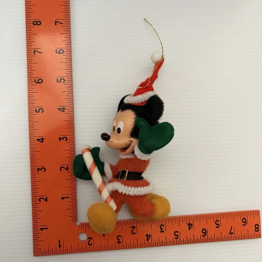 Vintage Flocked Mickey Mouse